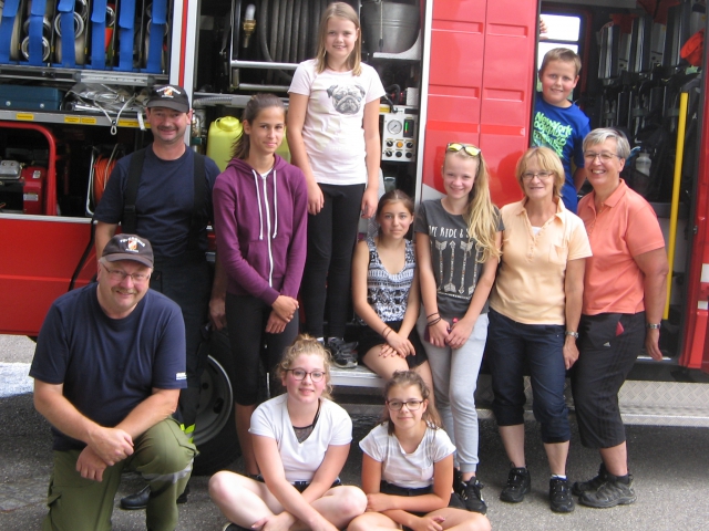 NMS Neukirchen besucht die FF Aubach
