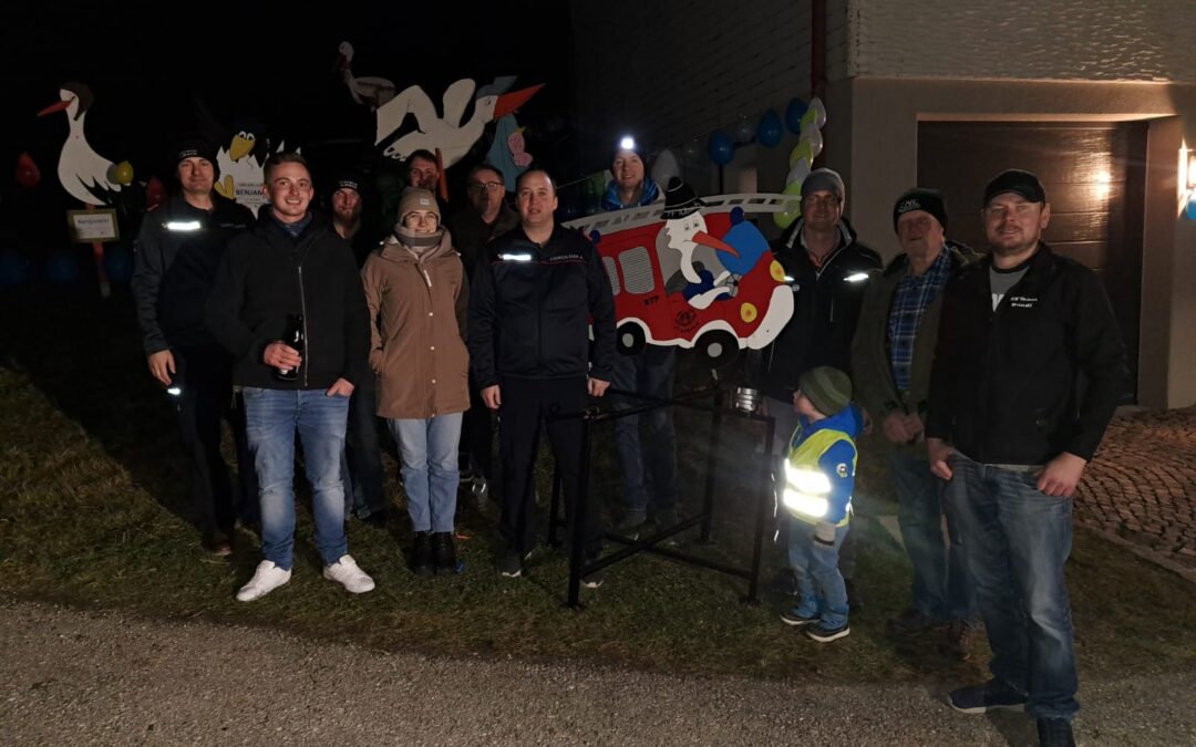 Storchlandung: Benjamin ist da!